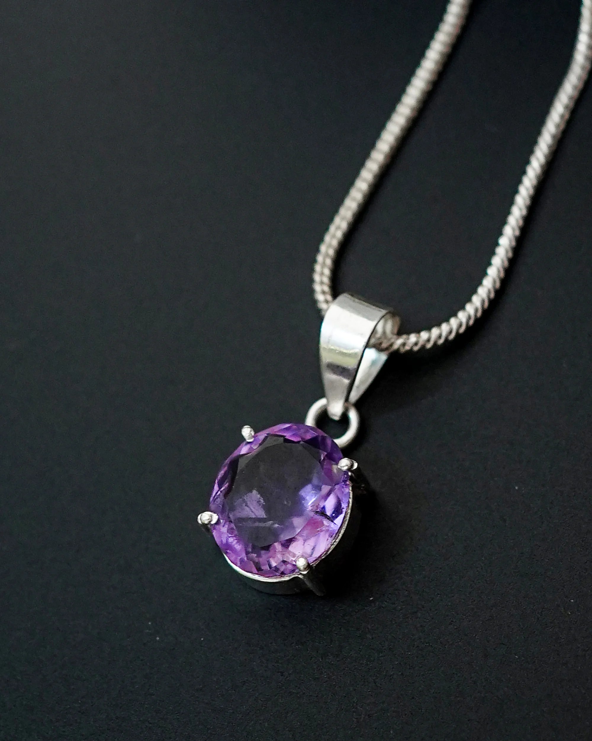 Amethyst Pendant Jaipur Crystal Gems